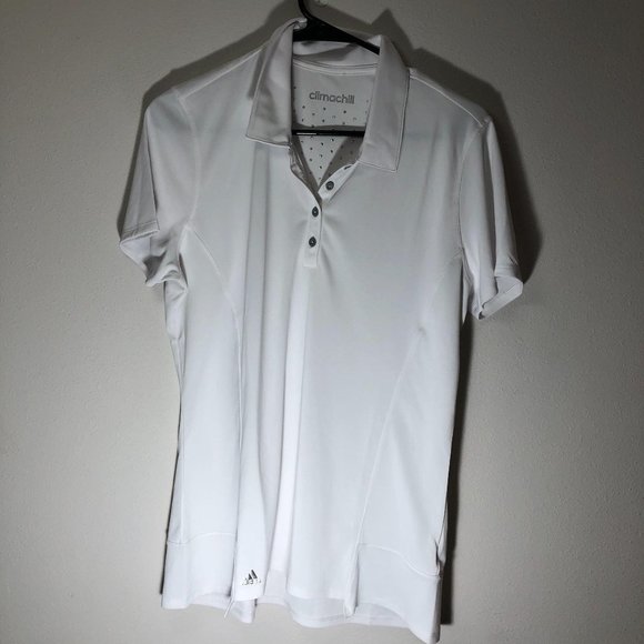 Adidas womens climalite quarter button down golf M - Picture 1 of 6